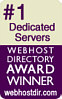 #1 Dedicated Web Hosting Provider Award